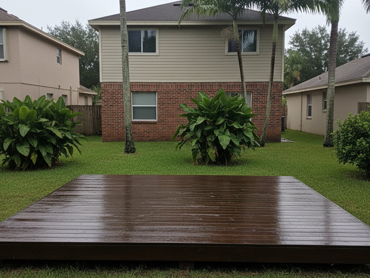 Composite Decking Installation completed by Coastal Deck Solutions in Pembroke Pines, FL