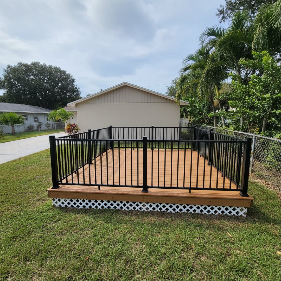 Deck Installation completed by Coastal Deck Solutions in North Miami, FL