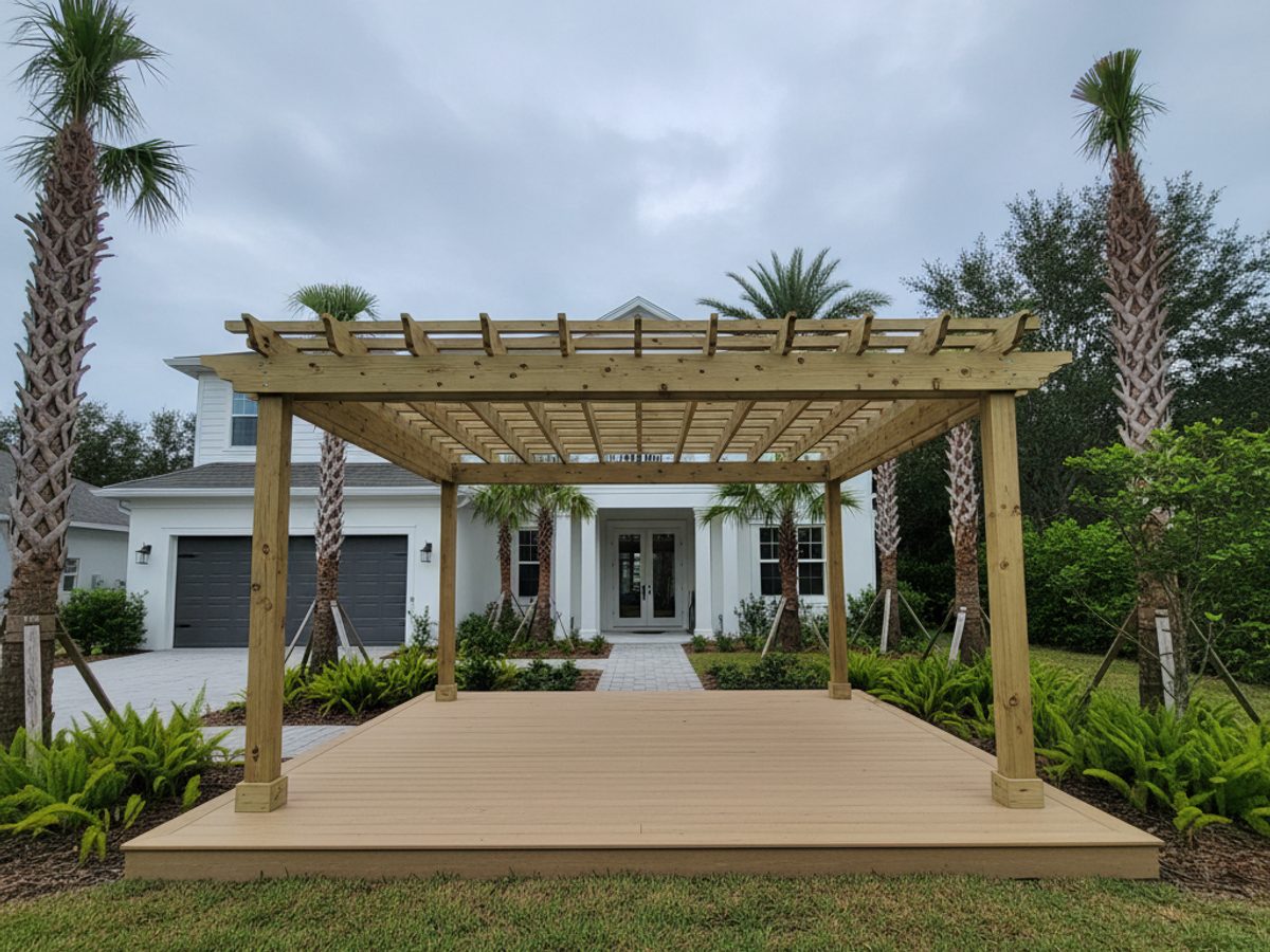 Coastal Deck Solutions crew at work on a home in Miami Gardens, FL